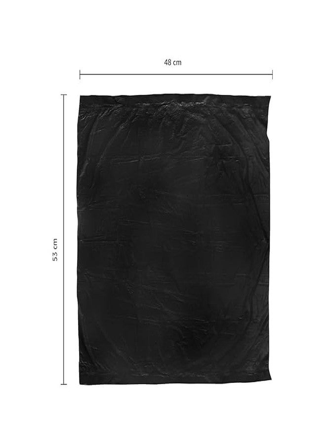 Ipiqes Garbage Bags | Medium | 150 Count | 30 Bags X 5 Rolls | 19 X 21 Inches | For Dry & Wet Waste | Black (5 Roll * 30 Pcs) - Image 5