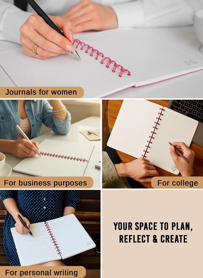 DOODLE B5 Hardbound Spiral Notebook Diary | 160 Undated Ruled Pages | 80 gsm Acid Free Paper | Open Flat and Write Comfortably - Magic Moments - Image 1