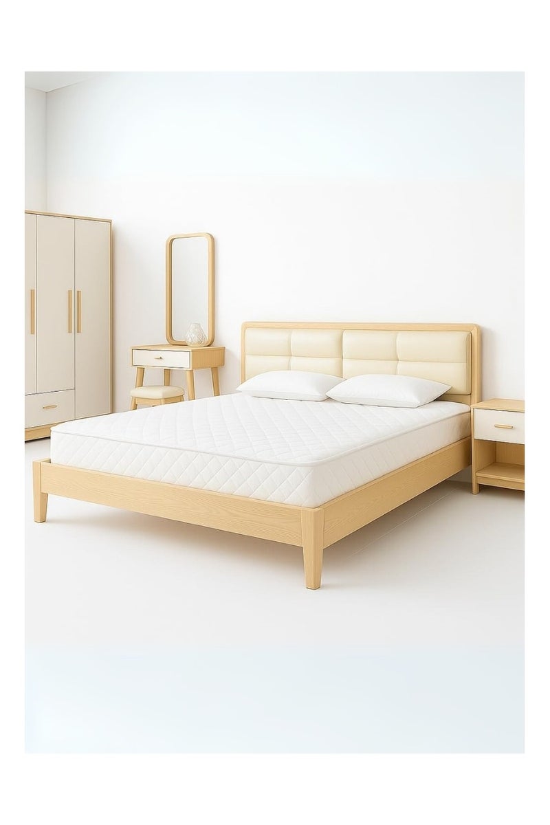 ROYALOAK Royaloak Roger Queen Size Bed without Storage | MDF Construction | Queen Bed | Melamine Finish | Modern Design | Durable & Long-lasting | Bed Queen Size - Image 3