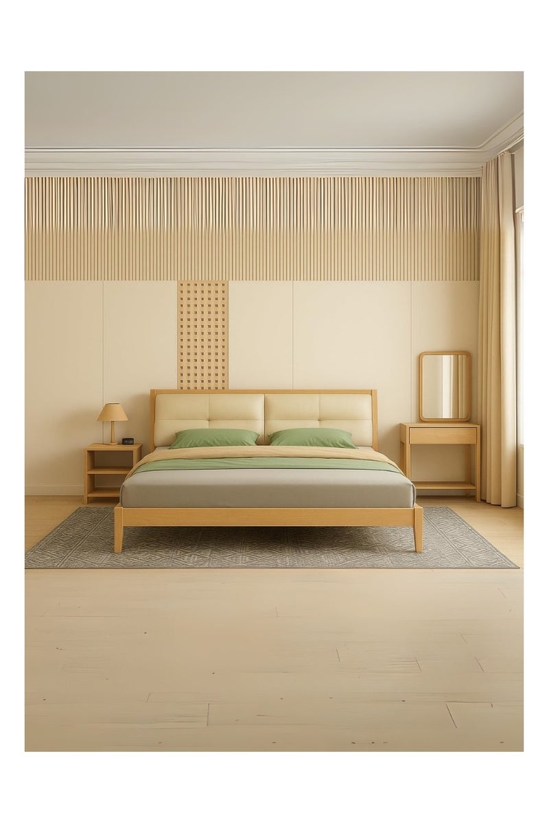 ROYALOAK Royaloak Roger Queen Size Bed without Storage | MDF Construction | Queen Bed | Melamine Finish | Modern Design | Durable & Long-lasting | Bed Queen Size - Image 4