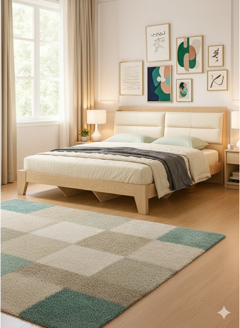 ROYALOAK Roger Queen Size Bed | MDF Construction | Queen Bed | Melamine Finish | Modern Design | Durable & Long-lasting | Bed Queen Size - Image 1