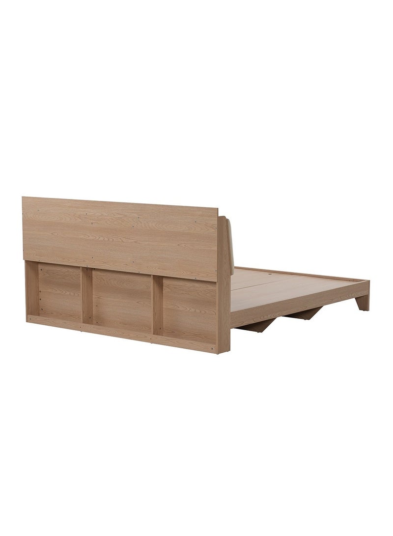ROYALOAK Roger Queen Size Bed | MDF Construction | Queen Bed | Melamine Finish | Modern Design | Durable & Long-lasting | Bed Queen Size - Image 4