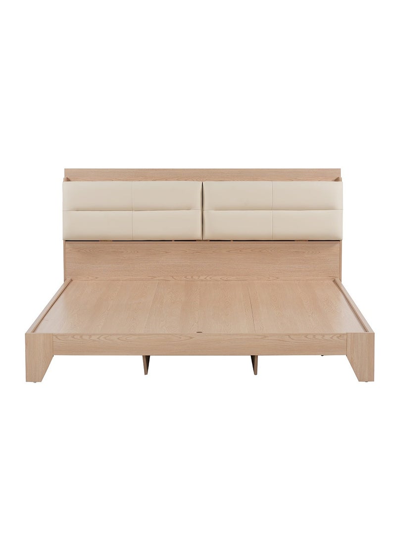 ROYALOAK Roger Queen Size Bed | MDF Construction | Queen Bed | Melamine Finish | Modern Design | Durable & Long-lasting | Bed Queen Size - Image 2