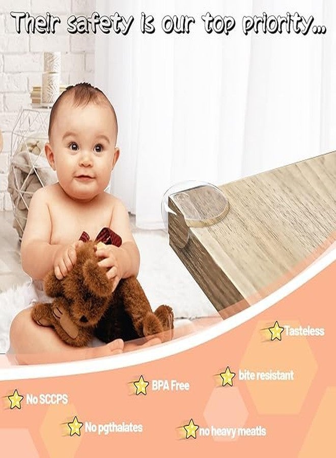 Veemok Transparent Corner Protectors for Baby Safety - Soft Silicone Edge & Corner Guards Childproof Table & Furniture Protection - Anti-Collision Cushioned Bumpers for Sharp Edges (Pack of 25) - Image 5