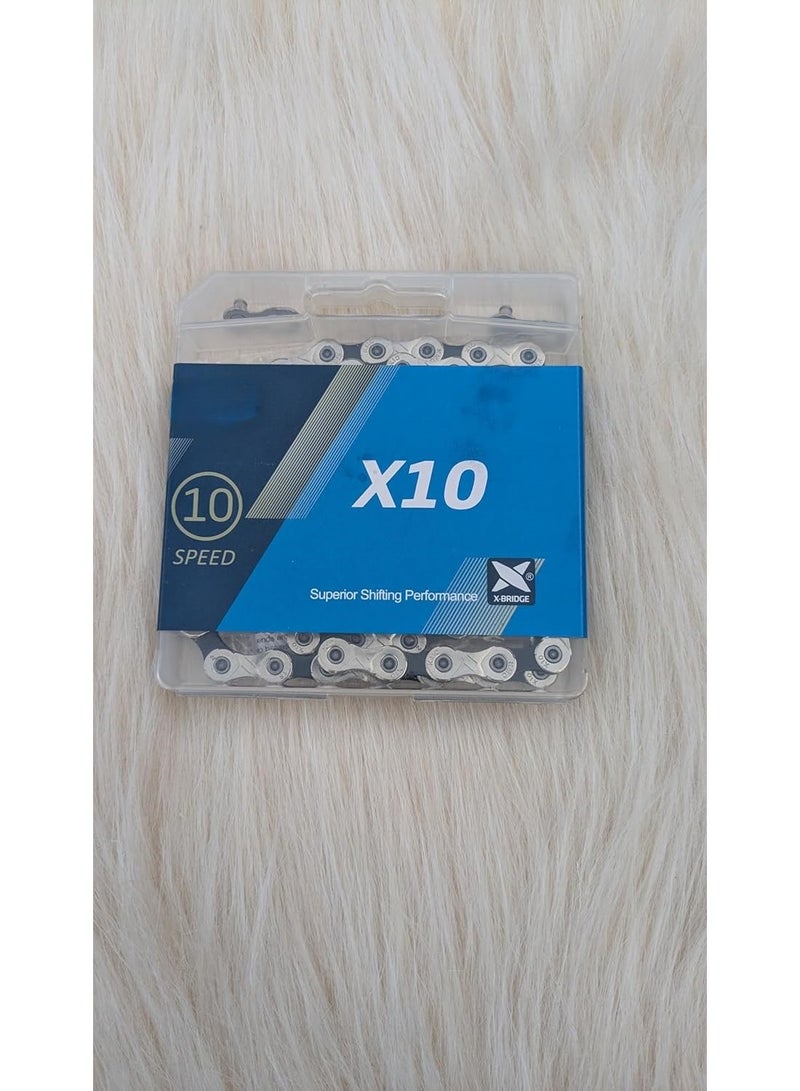 سلسلة دراجة   متوافقة مع شيمانو وسرام وكامباجنولو وغيرها من أنظمة نقل الحركة بـ 10 سرعات مع ميسينج لينك - Image 3