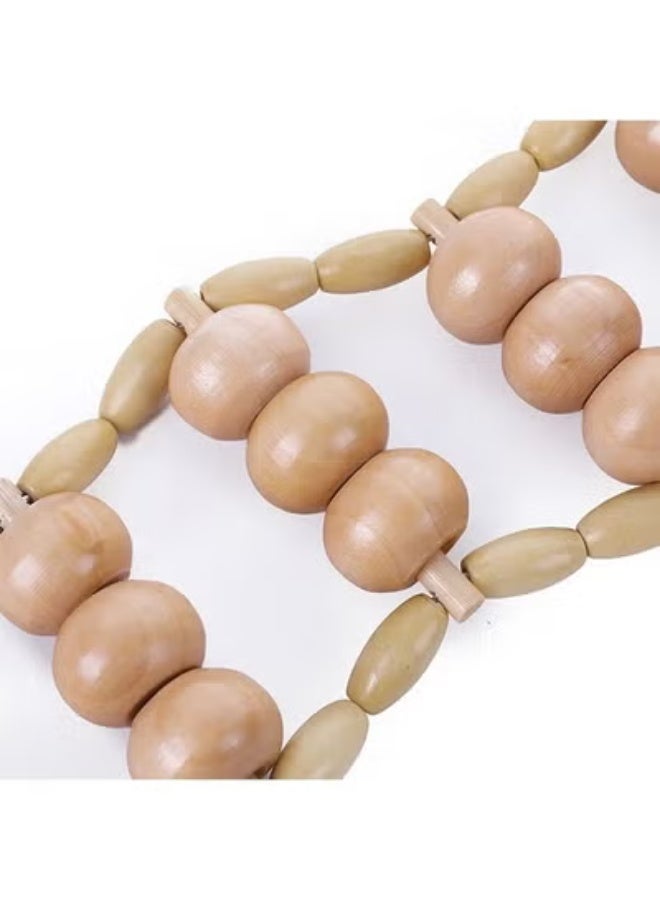 Wood Back Massage Roller Rope Wood Therapy Cellulite Massage Tool for Neck, Leg & Back Pain Relief, Body Care Self-Massage Roller - Image 5