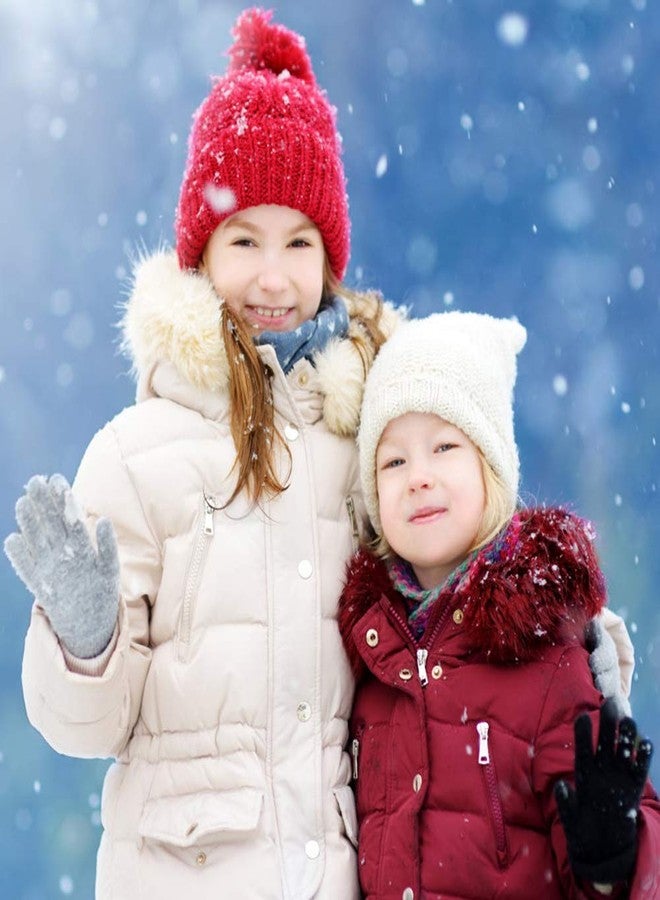 ONESING 5 Pairs Kids Gloves Knit Gloves for Kids Winter Gloves Stretchy White Kid Glove Solid Finger Boys Glove for Girls Boys - Image 4