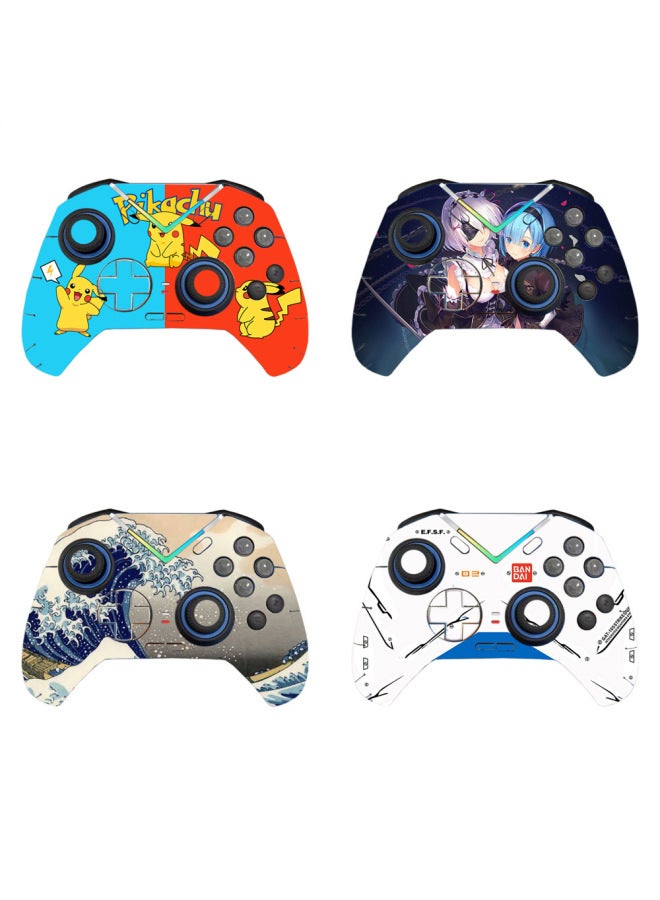 Black Samurai 4 4Pro Handle Protection Sticker Game Machine Handle Handle Sticker Pain Paste Creative Protective Film-Color:TN-HWS4-0324 - Image 2