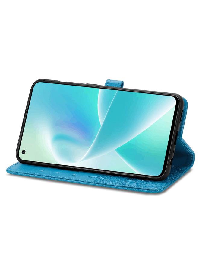 إيروريكس جراب لهاتف OnePlus Nord 2T من الجلد بتصميم زهرة ماندالا منقوش أفقيًا - Image 4