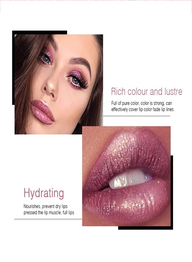 Easilydays Halloween Diamond Shiny Matte Lipstick, Gothic Glitter Liquid Lip Gloss, Sparkling High Pigment Waterproof Longlasting Lipsticks, Bold Shimmer Lip Glaze for Masquerade, Cosplay Makeup (#18) - Image 2