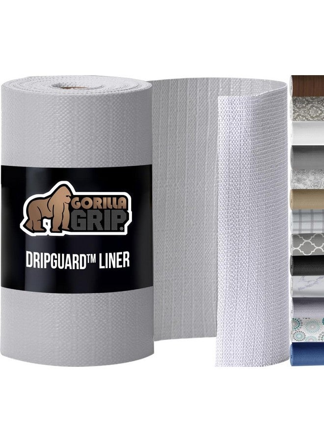 Gorilla Grip GORILLA GRIP DripGuard Drawer and Shelf Liner for Cabinet, 24x240 Inch, Slip Resistant Non Adhesive Protection for Kitchen, BPA Free Smooth Surface Plastic Liners for Cabinets, Drawers, Light Gray  - Image 1