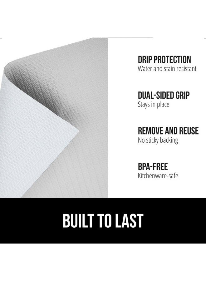Gorilla Grip GORILLA GRIP DripGuard Drawer and Shelf Liner for Cabinet, 24x240 Inch, Slip Resistant Non Adhesive Protection for Kitchen, BPA Free Smooth Surface Plastic Liners for Cabinets, Drawers, Light Gray  - Image 2