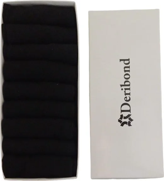 ديريبوند 9 Pieces Ankle Socks Women Cotton Black