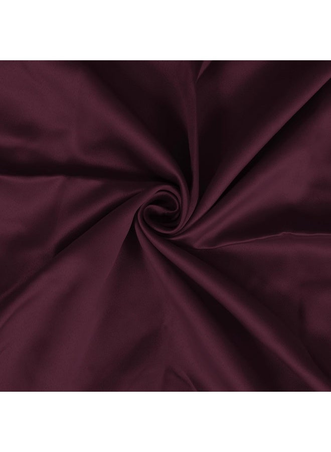 Story@Home Blackout Curtains, for Living/Bedroom. Premium Faux Silk, Rich Polyester. Light Blocking, Thermal Insulation, Noise Reduction. Grommet. Solid Purple, 2 Panels, 215cm/7ft - Image 4