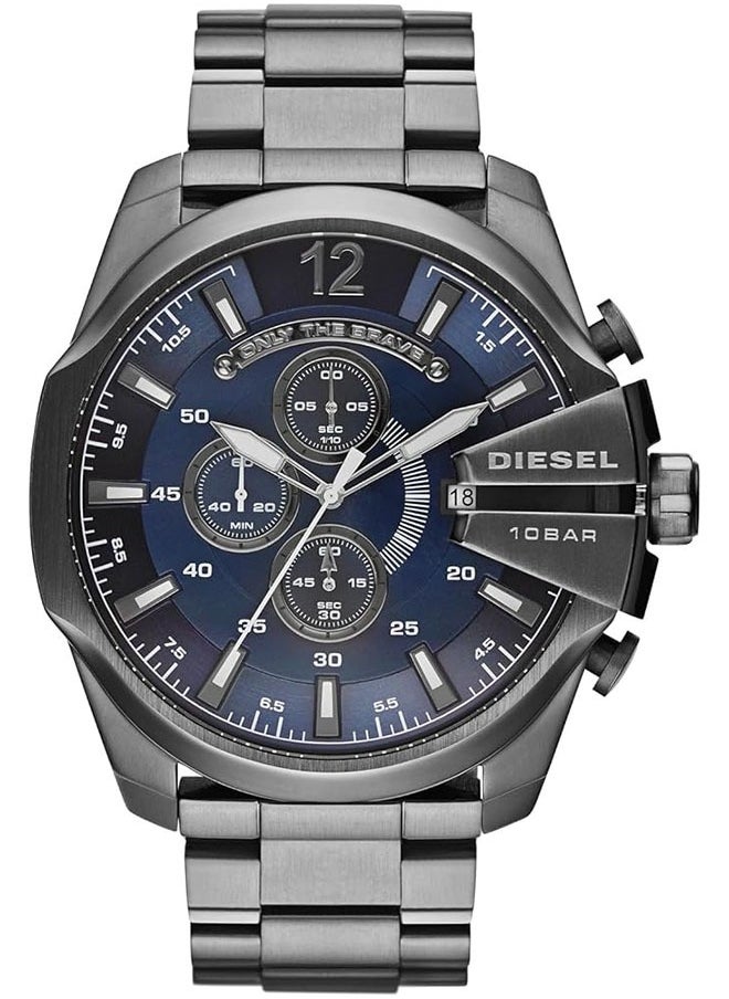 DIESEL Men's Super Leader Round Stainless Steel Chronograph 51mm - Grey - DZ4329  - Image 1