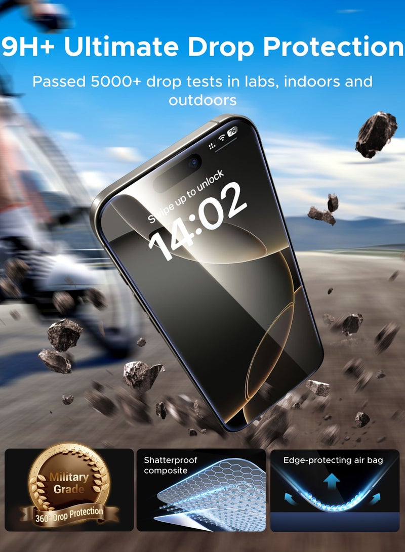 يو جرين جراب مغناطيسي وحماية 3 في 1 لهاتف آيفون 17 برو ماكس، متوافق مع ماج سيف، مع واقي شاشة فائق الدقة من قطعتين، حماية من التأخير والاصفرار بدرجة عسكرية، جراب مغناطيسي رفيع مقاوم للصدمات لهاتف 17 Pro Max 6.9 بوصة - Image 3