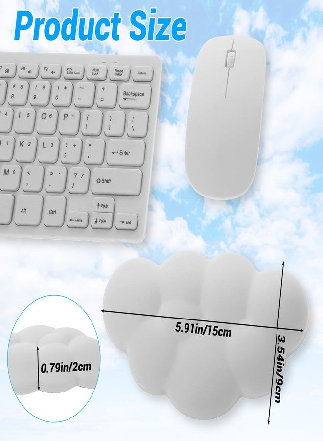 Dimeho Cloud Wrist Rest Cushion for Mouse Ergonomic Soft Gel Hand Support Pad Ergonomic Anti-Slip Comfortable Mat Supplies for Office School Home Laptop Computer Mouse - Image 2