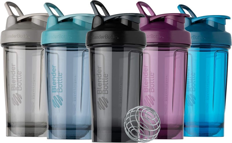 BlenderBottle Shaker Bottle Pro Series Perfect for Protein Shakes and Pre Workout, 24-Ounce, Ocean Blue - Image 5