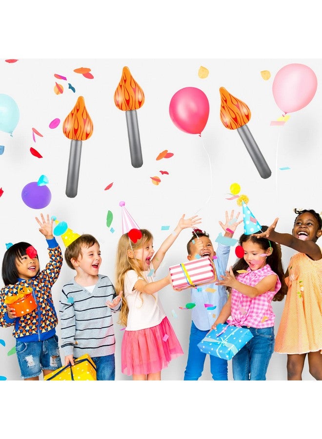 Sosation 12 Pcs Inflatable Torch Fun Torch Inflates For Olympic Games Fake Olympic Torch Plastic Olympic Decorations For Medieval Luau Themed Party Sports Competitions Stage Performance Props 16 Inches - Image 5