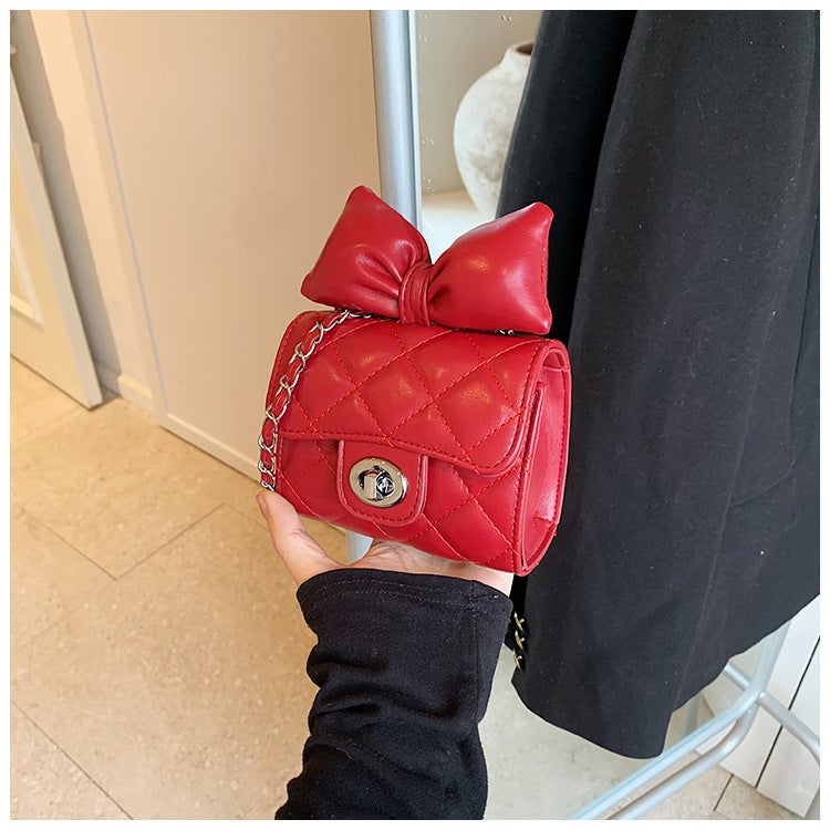 Style This Year'S Popular Mini Quilted Small Square Bag Mori Cute Bag Women'S Bag Fashionable Shoulder Crossbody Bag