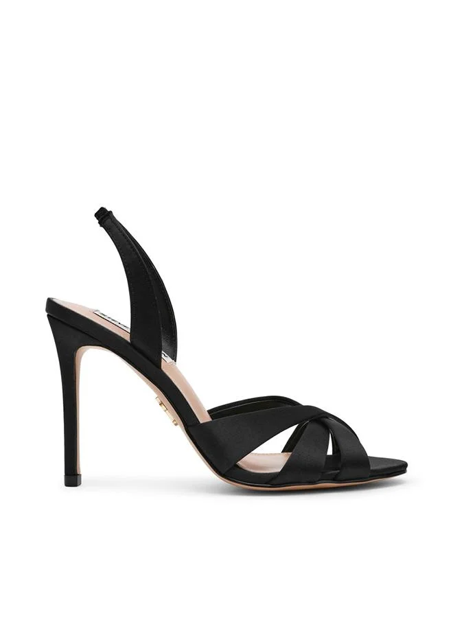 Steve Madden  Steve Madden Trophies Women's Black Heeled Sandals for Women | Best Price UAE