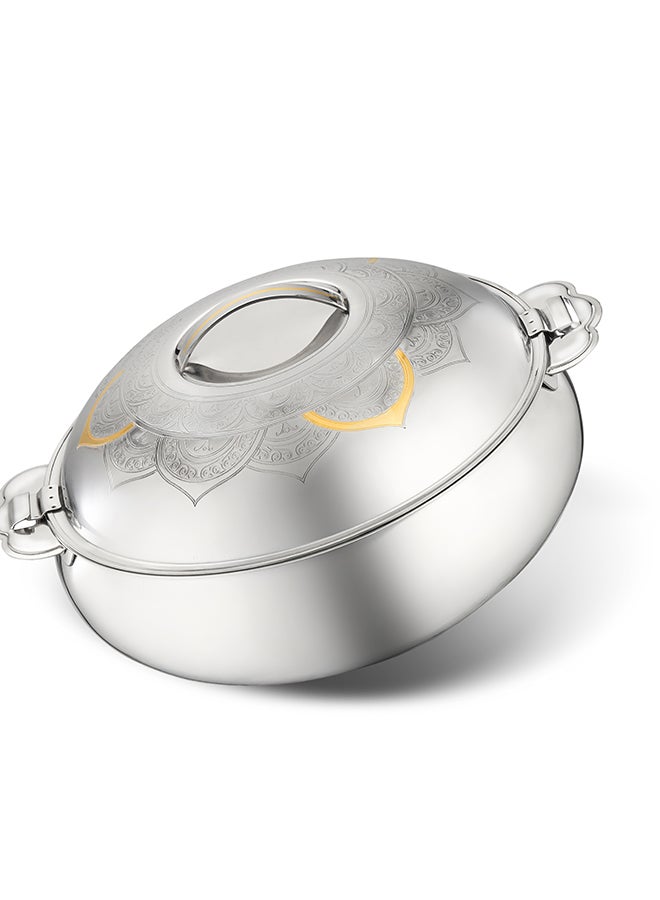 رويال فورد Royalford 5L Large Tuffah Stainless Steel Hotpot RF12717 Food-Grade Hot and Fresh, Casserole with Double Wall Vacuum Insulation Firm Twist Lock - Image 5