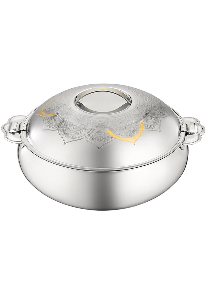 رويال فورد Royalford 5L Large Tuffah Stainless Steel Hotpot RF12717 Food-Grade Hot and Fresh, Casserole with Double Wall Vacuum Insulation Firm Twist Lock - Image 1