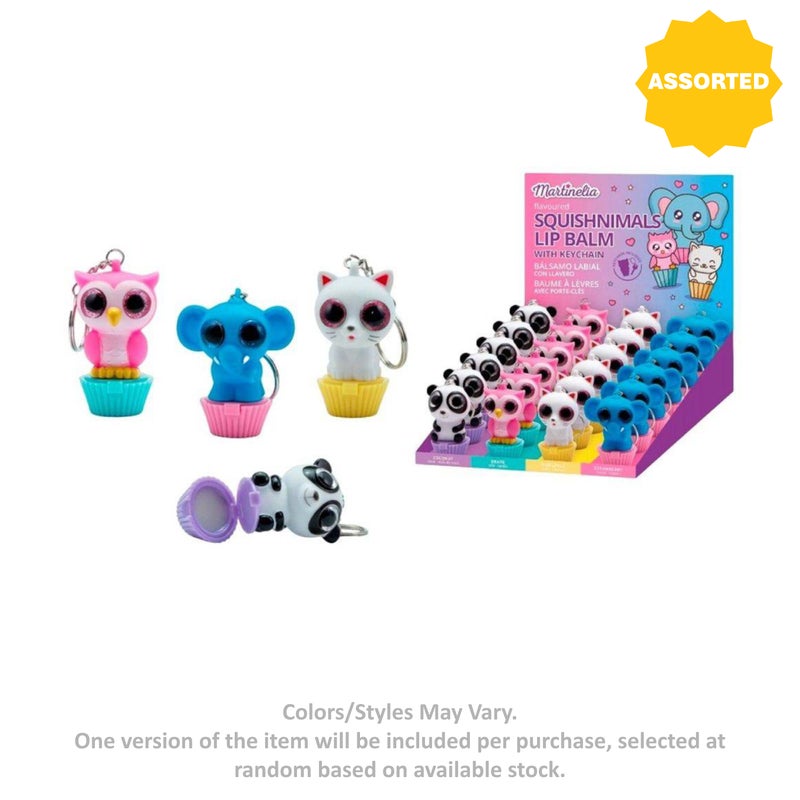 Martinelia Squishnimals Flavored Lip Balm with Keychain (Assorted) - Image 1