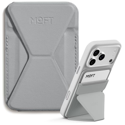 MOFT Magnetic Wallet Stand Compatible with iPhone 171615141312 Series Angle Adjustment Magsafe Compatible MOVAS Phone StandCement - Image 1