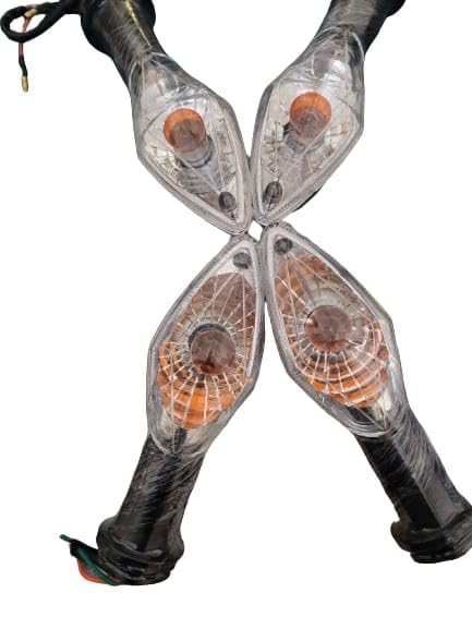 VTRUST Blinker Indicator Assly. Compatible for Hero Passion X Pro (BS4 + BS6), Glamour (Orange) (Pack of 4) - Image 3