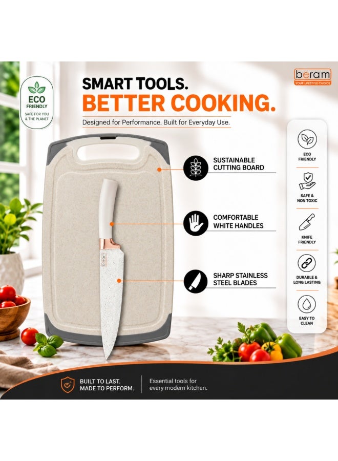 BERAM 19-Piece Silicone Kitchen Utensil Set with Wooden Handles, Heat Resistant Nonstick Cooking Tools, Kitchen Accessories, White - Image 4
