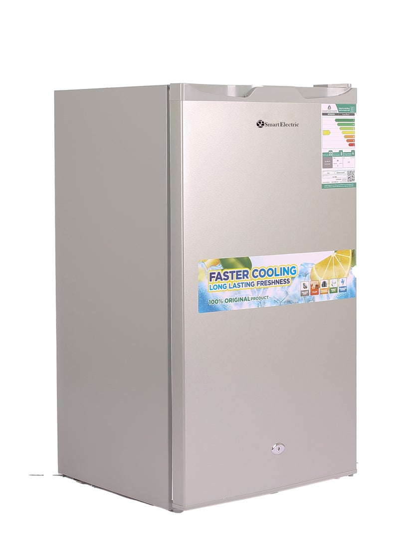 SmartElectric Smart Electric 86 Lt Refrigerator , Noiseless High Quality Compressor, Freezer Storage , 45x45x83cm, Silver  - Image 2