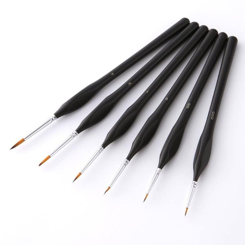 KRYTONE�Artist Paint Brushes-6 Pcs Best Professional Detail Paint Brush, Miniature Brushes Will Keep a Fine Point for Watercolor, Oil, Acrylic, Nail Art & Models - Image 1
