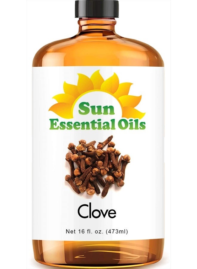 Sun Essential Oils 16oz - Clove Essential Oil - 16 Fluid Ounces - Image 1