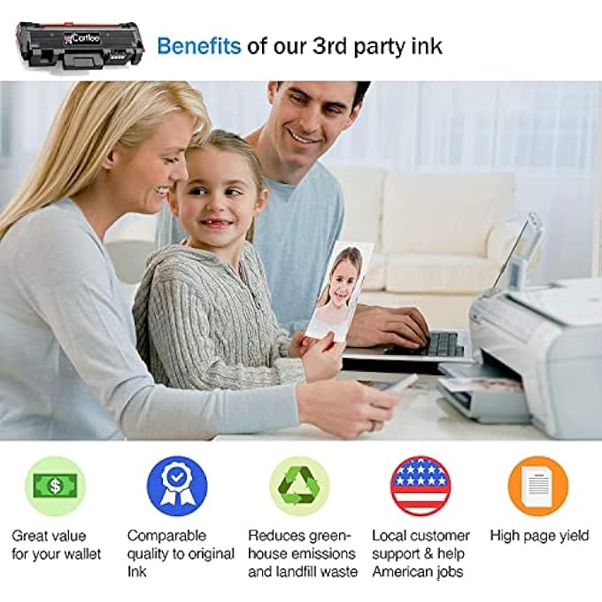 خراطيش حبر ليزر عالية الإنتاجية متوافقة باللون الأسود بديل لطابعات زيروكس وورك سنتر 3215 3215NI 3225 وورك سنتر 3225DNI 3052 3260 فازر 3260DNI 3260DI (2PK) - Image 2