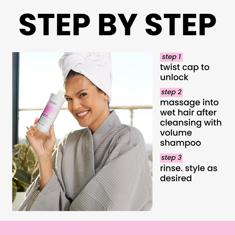 Kenra Professional Volume Conditioner | Creates Body, Bounce & Fullness | Increases Volume up to 45% | Adds Shine | Color Safe | Fine To Normal Hair - Image 4