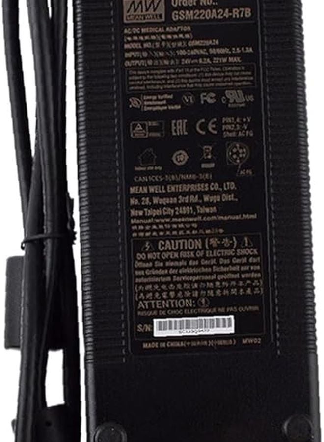 Mean Well GSM220A24 R7B 24V 9 2A 221W AC DC Medical Power Adapter - Image 2