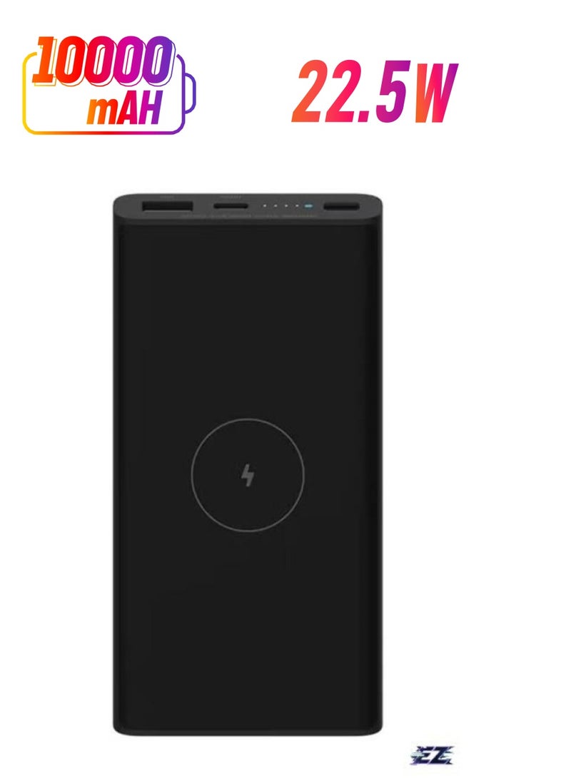 ELTRAZONE Xiaomi 10000mAh USB-C PD 22.5W Power Bank with 10W Qi Wireless Charging – Portable 2-in-1 Power Bank for Fast Charging Smartphones, Tablets, and More - Image 1