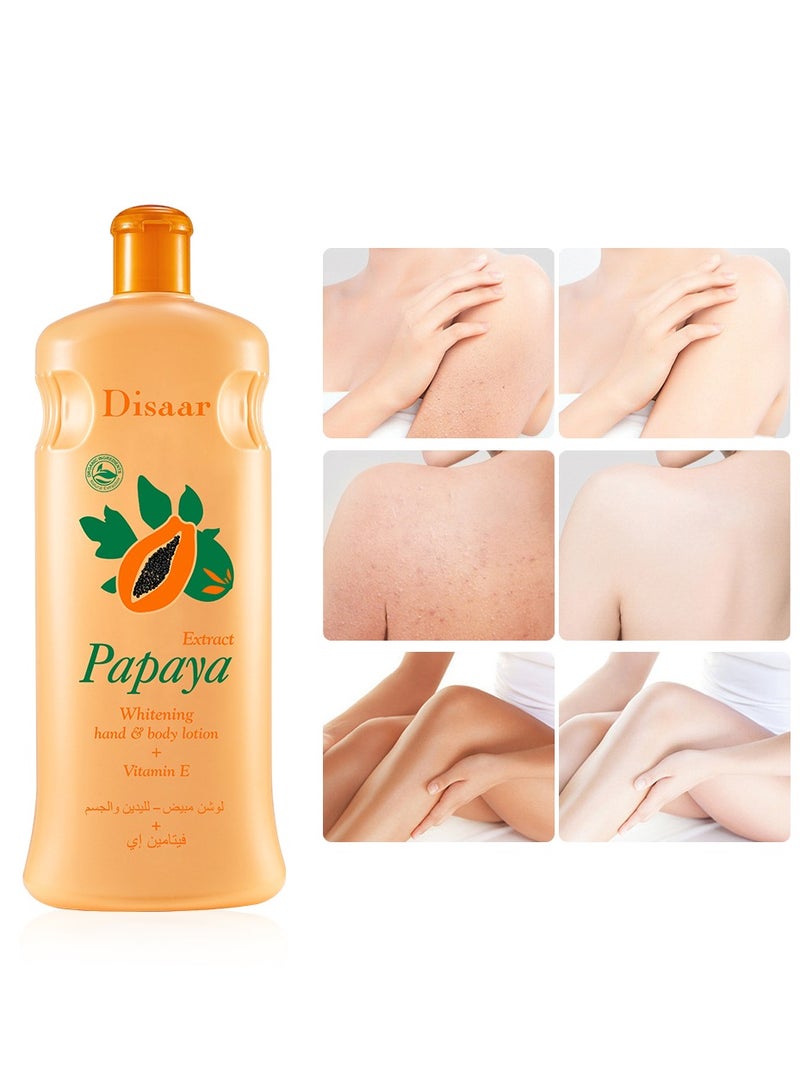 Disaar Papaya Body Whitening Lotion Cream with Vitamin E Moisturizing Brightening Hand Body Lotion - Image 4