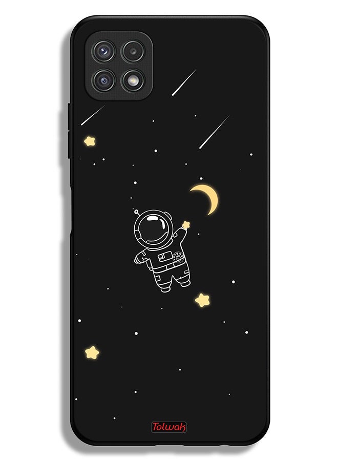 Tolwak Samsung Galaxy A22 5G Protective Case Cover Astronaut Art Clip - Image 1