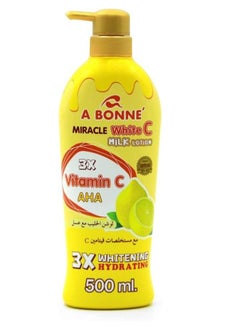 A Bonne' Miracle White C Milk Lotion 3X Vitamin C Aha 500ml 