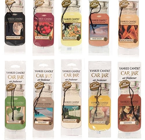 Yankee Candle Assorted Paper Car Jar Air Fresheners 10 Scents (Variety Pack) - Image 5
