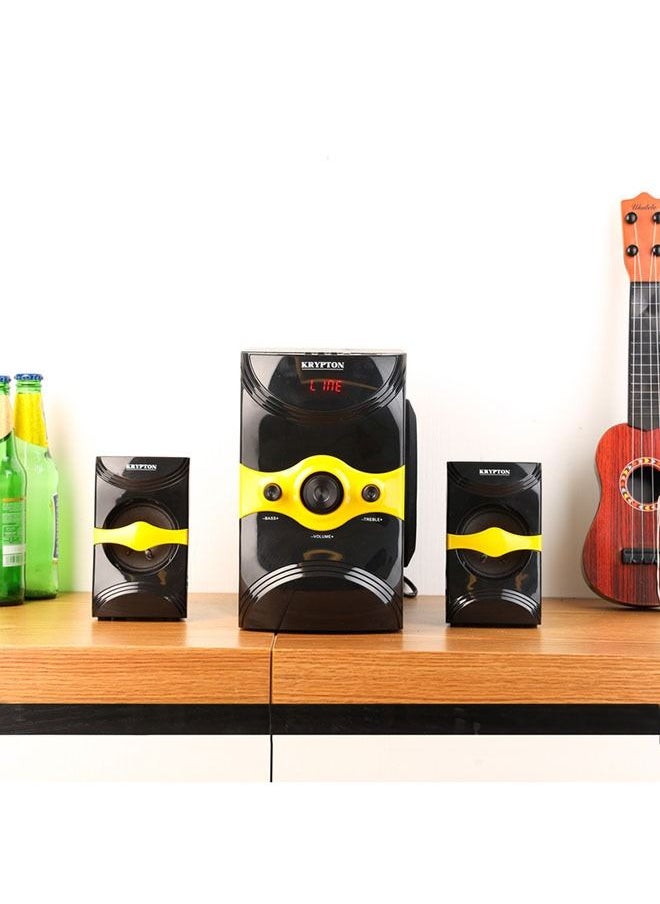 KRYPTON - 2.1 CH Home Theater System with Remote Controller Subwoofer USB/SD/FM/BT/ Speakers for Computers, Laptop, TV, Tablet, Music Player - Image 1