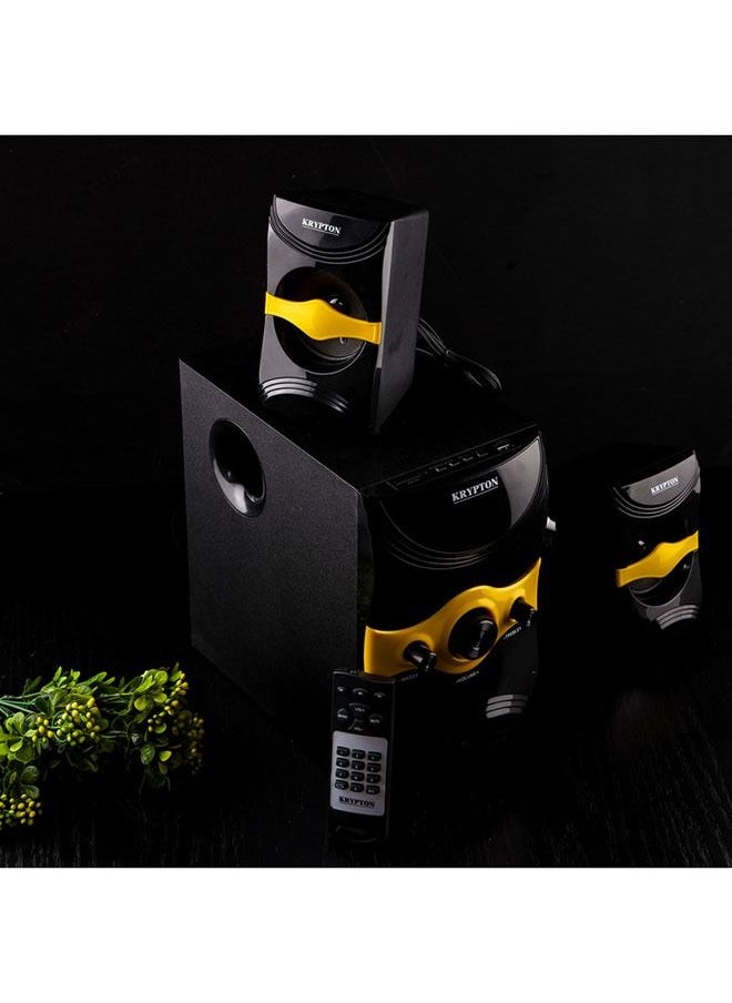 KRYPTON - 2.1 CH Home Theater System with Remote Controller Subwoofer USB/SD/FM/BT/ Speakers for Computers, Laptop, TV, Tablet, Music Player - Image 1