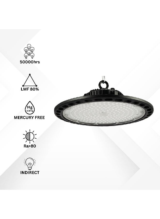 MFZ LED High Bay Light 150W – Industrial Warehouse & Commercial Lighting with SASO Quality Mark and 5 Years Warranty - Image 3