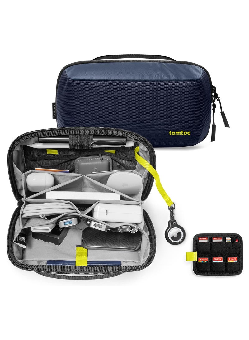 Tomtoc Navigator-T13 2.4L Electronic Organizer Accessory Pouch for MacBook Charger, Cables, Power Bank, Hard Drive, Cords, Water-resistant Storage Bag with Removable Card Slots for USB Adapter, Memory Card - Image 1