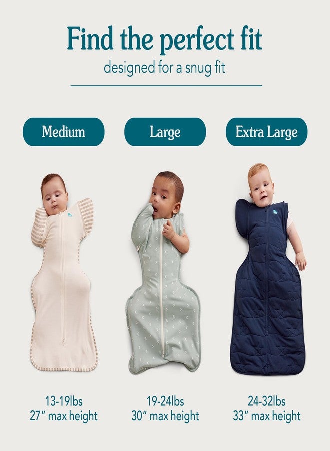 لاف تو دريم حقيبة نوم Love to Dream Swaddle Up™ الانتقالية، مقاس 1.5T، مصنوعة من قطن فليس مطاطي، مناسبة للأطفال من 19 إلى 24 رطلاً، المرحلة 2، مناسبة لجميع الفصول، ناعمة ومريحة، مثالية لروتين نوم الطفل، لون أغصان الزيتون - Image 3