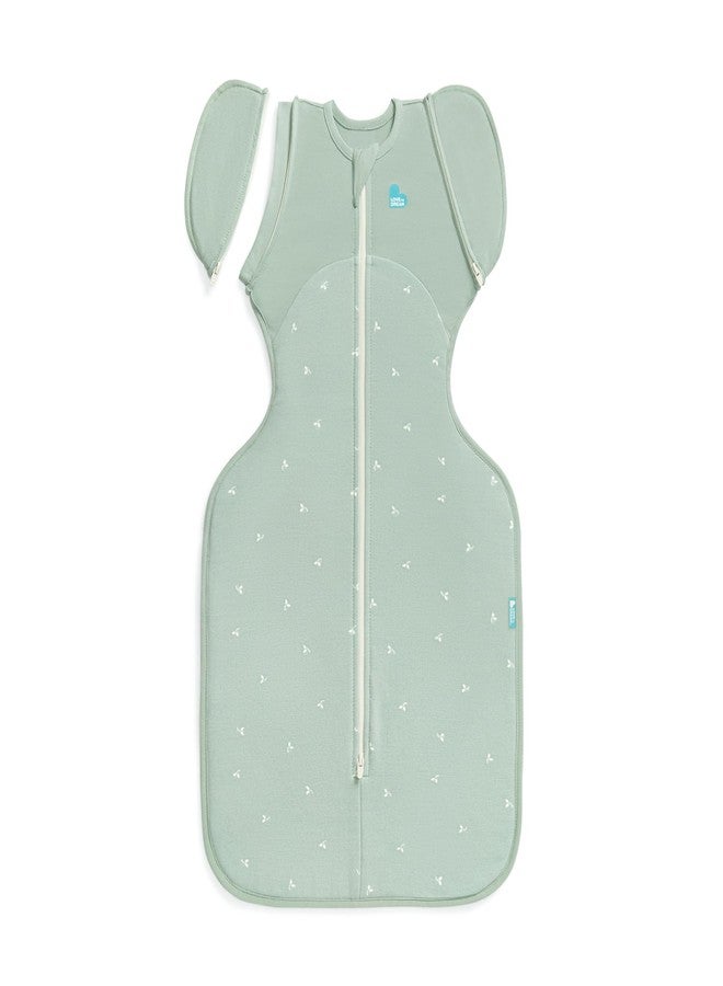 لاف تو دريم حقيبة نوم Love to Dream Swaddle Up™ الانتقالية، مقاس 1.5T، مصنوعة من قطن فليس مطاطي، مناسبة للأطفال من 19 إلى 24 رطلاً، المرحلة 2، مناسبة لجميع الفصول، ناعمة ومريحة، مثالية لروتين نوم الطفل، لون أغصان الزيتون - Image 1