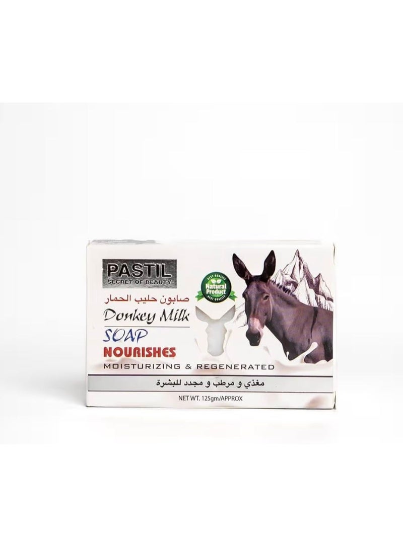 Pastil Donkey Milk Natural Soap, Moisturizing and Nourishing Beauty Bar, 125g Pastil - Image 2