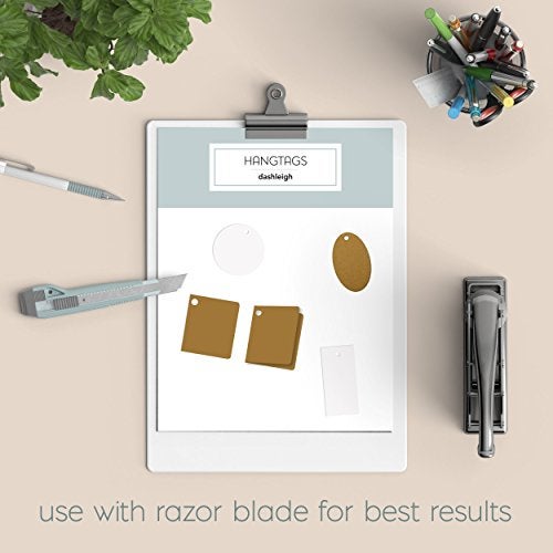 Dashleigh 60 Printable Cardstock Hang Tags with Holes, Personalize and Custom Tags (Circle - 2x2 inches, 5 Sheets) - Image 3